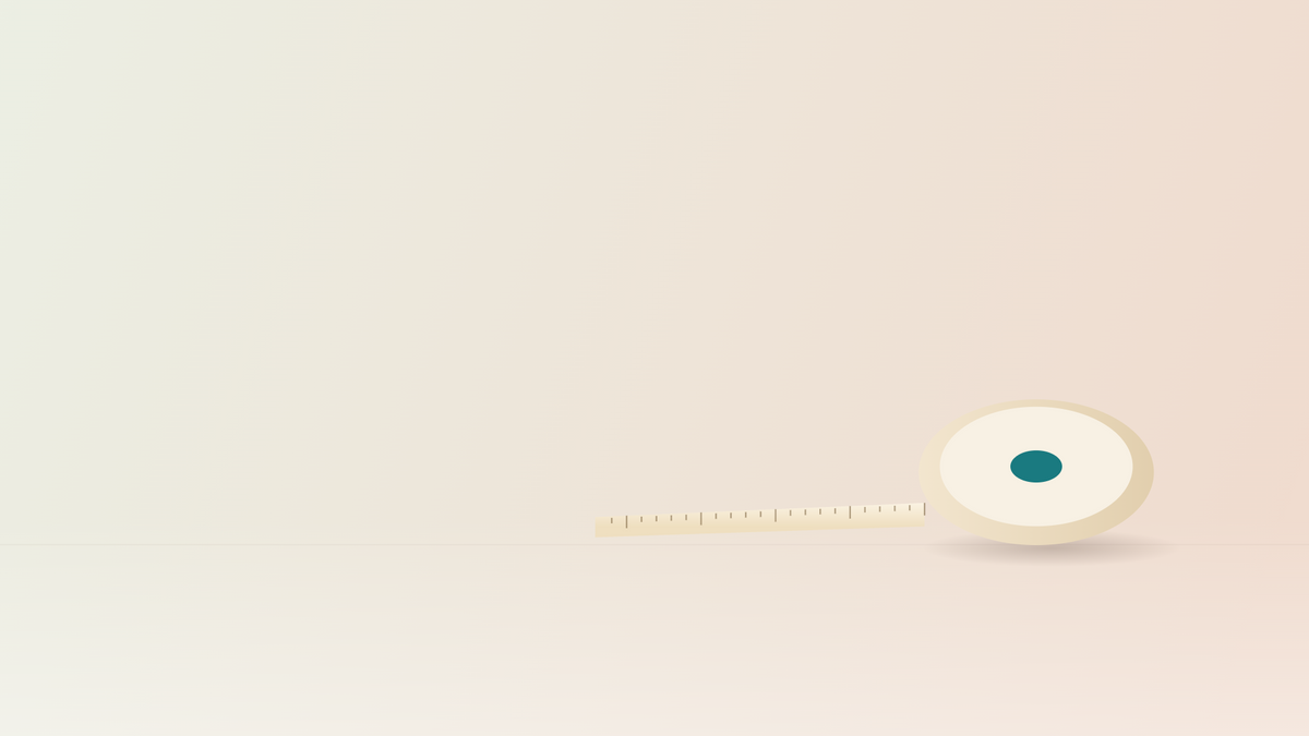 Measuring tape on a soft pastel background, representing weight loss results on Mounjaro